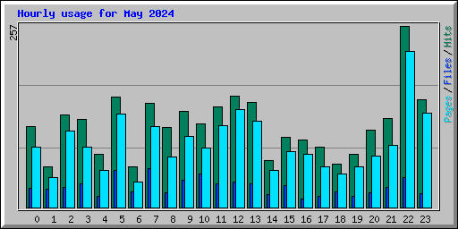 Hourly usage for May 2024